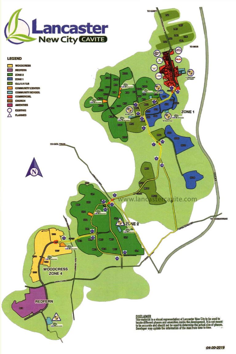 Lancaster New City Cavite Map